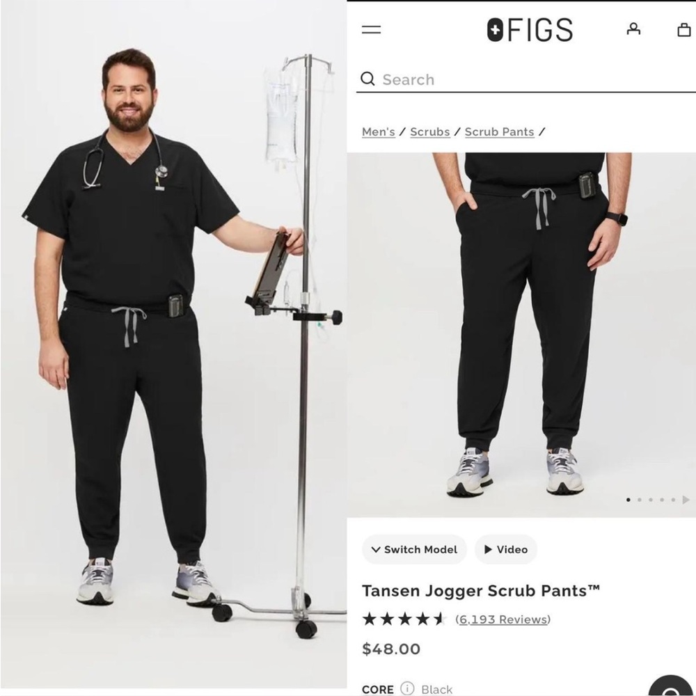 Figs Tansen Jogger Scrub Pants
Black Size XL